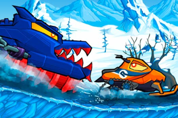 Jugar a Car Eats Car: Winter Adventure