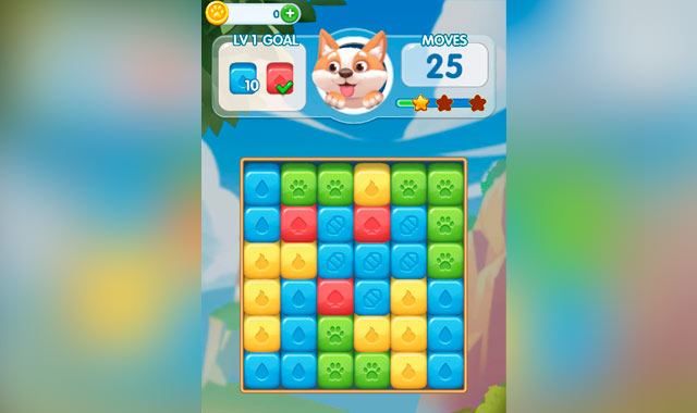 Captura de pantalla de Puppy Blast Lite