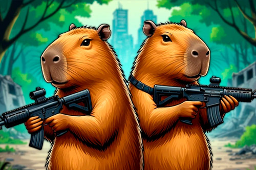 Jugar a Capybaras with Guns 2